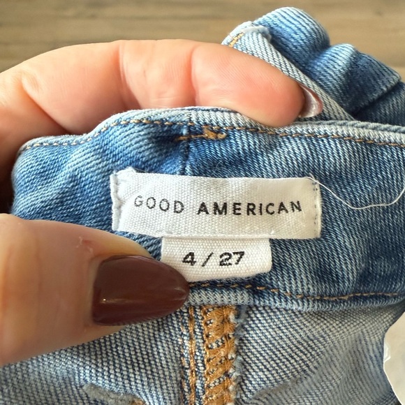 Good American blue Good Legs Skinny Jeans with step hem - size 4 / 27” - Picture 8 of 8